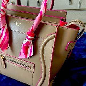 Celine Palmelato Smooth Calfskin Micro Luggage Tote